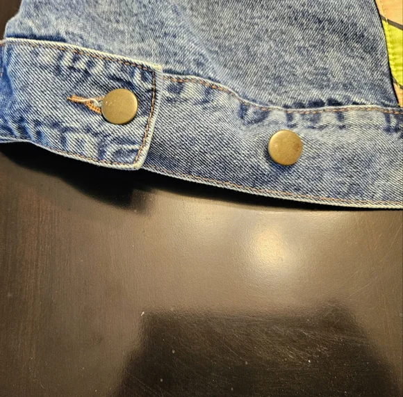 Nickelodeon Denim Cartoon Trucker Button Down Jacket Size 3X